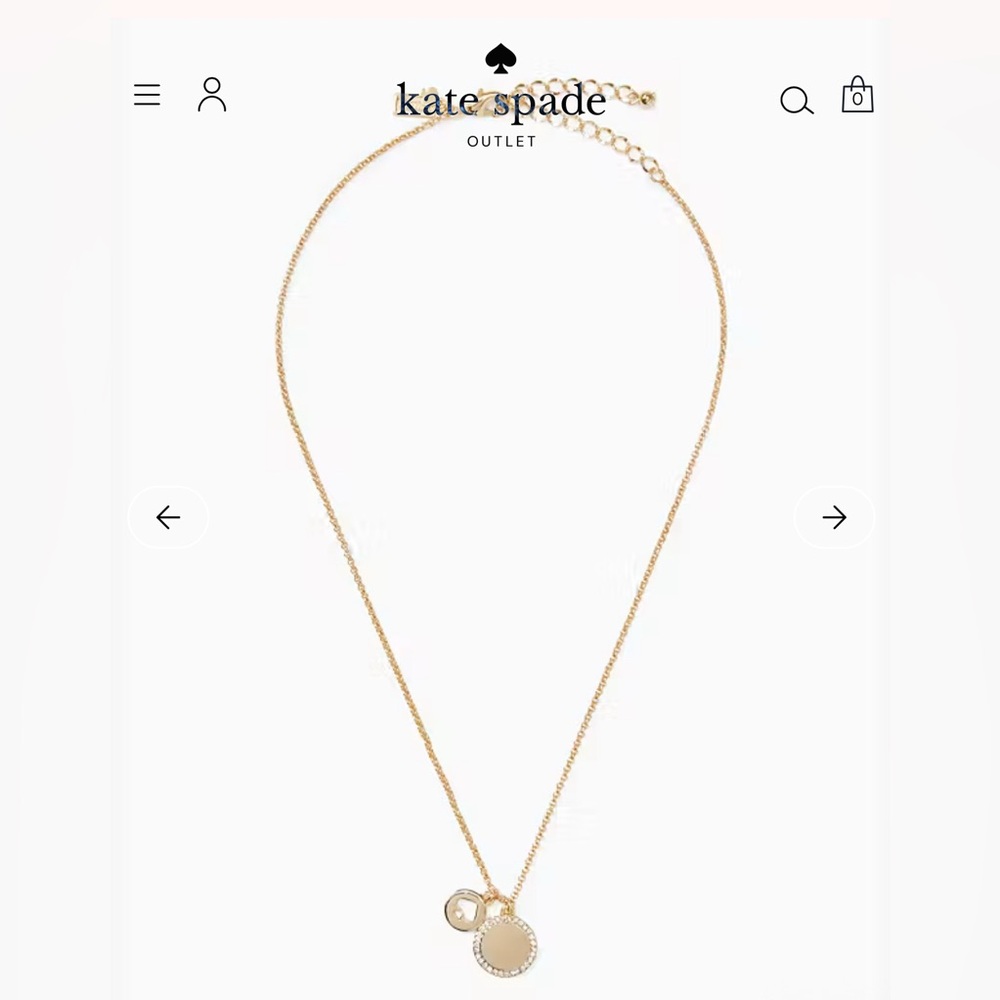 Kate Spade Gold Pendant Necklace